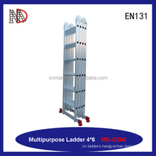 Aluminum Multi-purpose Ladder Folding ladder 4X7 with big hinge